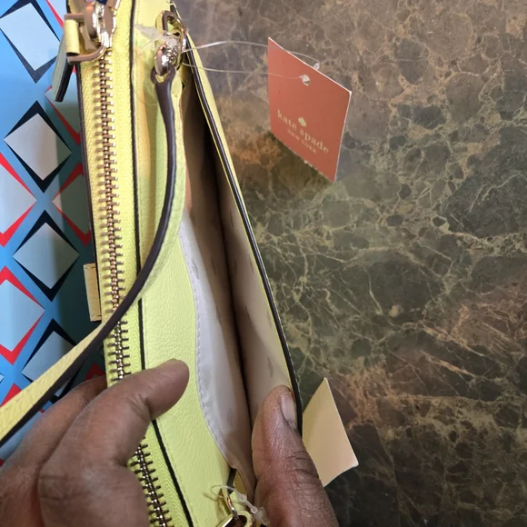Kate Spade Jackson Small Tab Crossbody Limelight - Picture 5 of 10